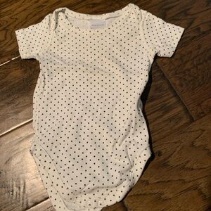 Hanna Andersson polka dot onesie